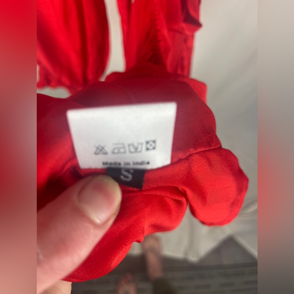 Shahida Parides Red Long Sleeve Cutout Mini Dress Size Small(4-6) NWT - Picture 12 of 14